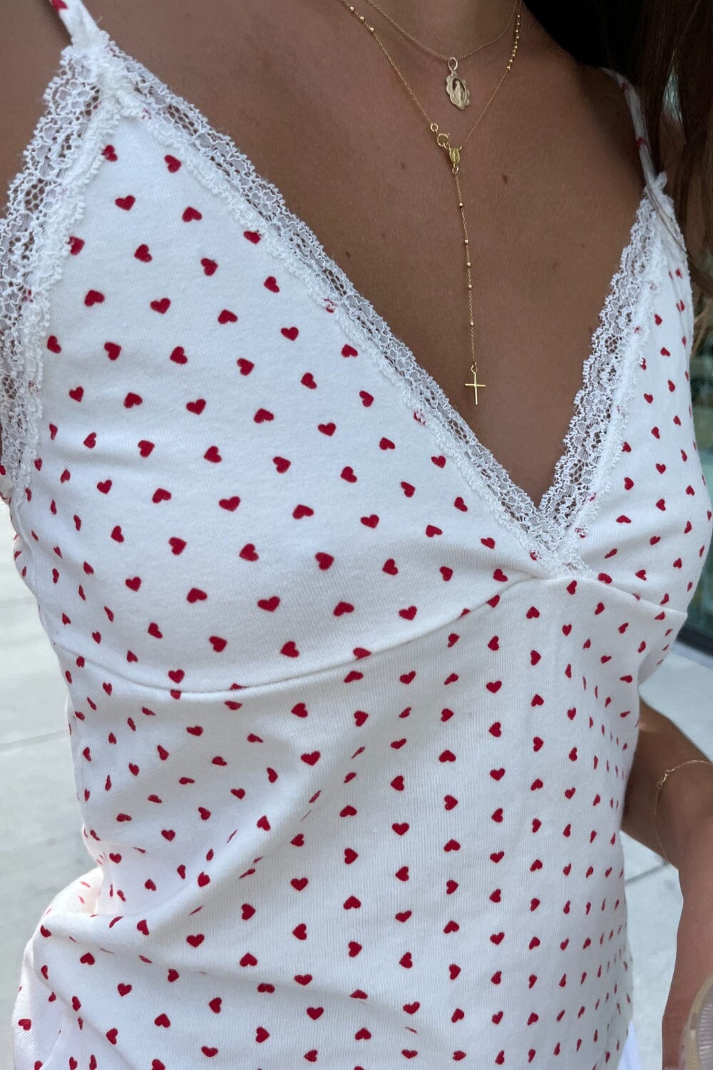 Amara Débardeur Cœur Dentelle